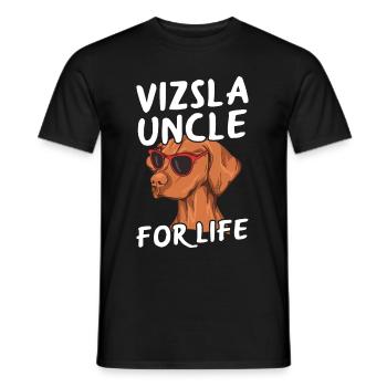 Magyar Vizsla Design für deinen Vizsla Onkel - Männer T-Shirt - Schwarz - Vorne - AI Model Male 178 light (178cm)