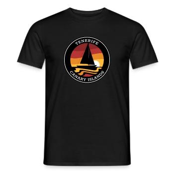 TENERIFE Canary Islands - Men's T-Shirt - black - Front - AI Model Male 178 light (178cm)