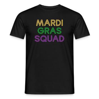 Mardi Gras Squad Fun Carnival - Men's T-Shirt - black - Front - AI Model Male 178 light (178cm)