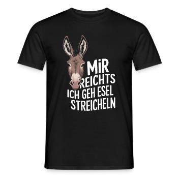 Âne âne mulet Muli - T-shirt homme - noir - Devant - AI Model Male 178 light (178cm)