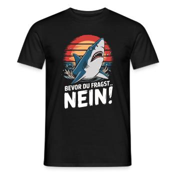 Shark Shark Sharks Shark - Men's T-Shirt - black - Front - AI Model Male 178 light (178cm)