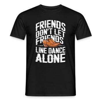 Danse en ligne Danseurs - T-shirt homme - noir - Devant - AI Model Male 178 light (178cm)