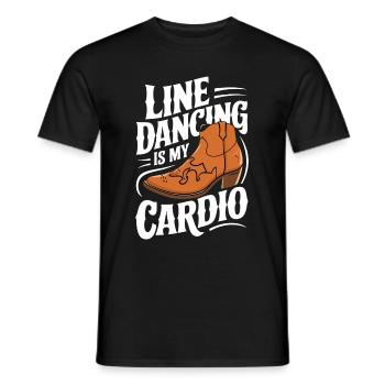 Line Dancing Dancing Dancers - Men's T-Shirt - black - Front - AI Model Male 178 light (178cm)