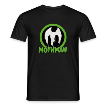 Mothman Legendary Monster Cryptid Animal Gift - Men's T-Shirt - black - Front - AI Model Male 178 light (178cm)