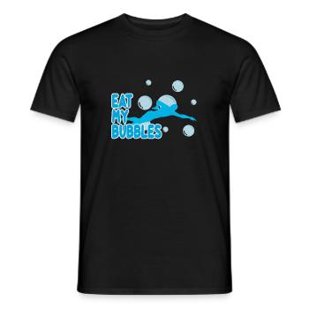 Schwimmen Schwimmer Schwimmbad Meer See Gaschenk - Männer T-Shirt - Schwarz - Vorne - AI Model Male 178 light (178cm)