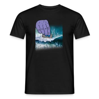 Cocaine Coke Coca Line Blow Drug Sniff Snort Gift - Men's T-Shirt - black - Front - AI Model Male 178 light (178cm)