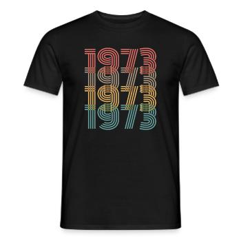 Legendär seit 1973 - Männer T-Shirt - Schwarz - Vorne - AI Model Male 178 light (178cm)