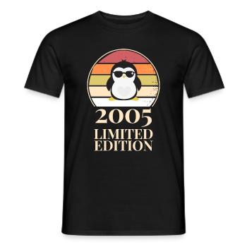 Limited Edition 2005 16. Geburtstag 16 Jahre - Männer T-Shirt - Schwarz - Vorne - AI Model Male 178 light (178cm)