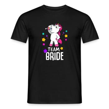 Équipe Bride Unicorn Hen Party - T-shirt homme - noir - Devant - AI Model Male 178 light (178cm)