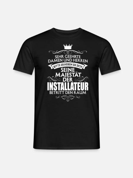 INSTALLATEUR - Männer T-Shirt - Schwarz