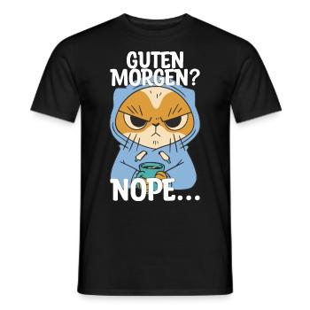 Guten Morgen Kaffee Montag Geschenk - Männer T-Shirt - Schwarz - Vorne - AI Model Male 178 light (178cm)