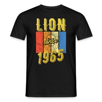 Léo 1965 Zodiac Cadeau d’anniversaire - T-shirt homme - noir - Devant - AI Model Male 178 light (178cm)