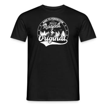 Légendaire depuis août 2022 Millésime 2022 août cadeau - T-shirt homme - noir - Devant - AI Model Male 178 light (178cm)