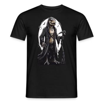 Lézards Mage Faucheuse Halloween Design - T-shirt homme - noir - Devant - AI Model Male 178 light (178cm)