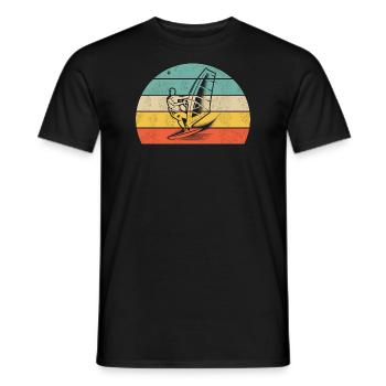Aventure en planche à voile - T-shirt homme - noir - Devant - AI Model Male 178 light (178cm)