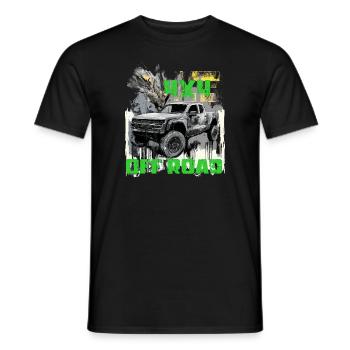 4x4 Offroad Pickup Pick Up Truck US Car - Men's T-Shirt - black - Front - AI Model Male 178 light (178cm)