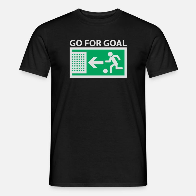 Go for Goal - Männer T-Shirt - Schwarz