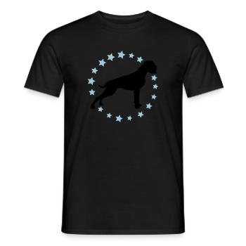Boxer Sternenkreis 2 farb - Männer T-Shirt - Schwarz - Vorne - AI Model Male 178 light (178cm)