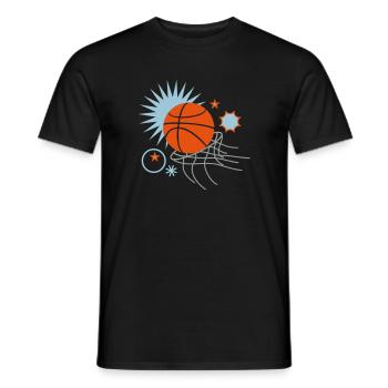 basketball - Männer T-Shirt - Schwarz - Vorne - AI Model Male 178 light (178cm)