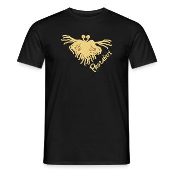 Pastafari FSM - Männer T-Shirt - Schwarz - Vorne - AI Model Male 178 light (178cm)