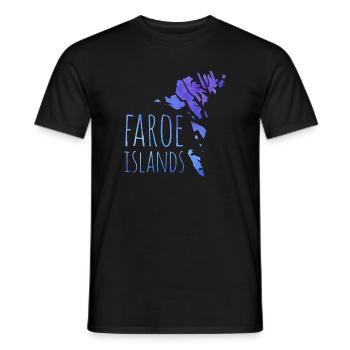 faroe - Männer T-Shirt - Schwarz - Vorne - AI Model Male 178 light (178cm)