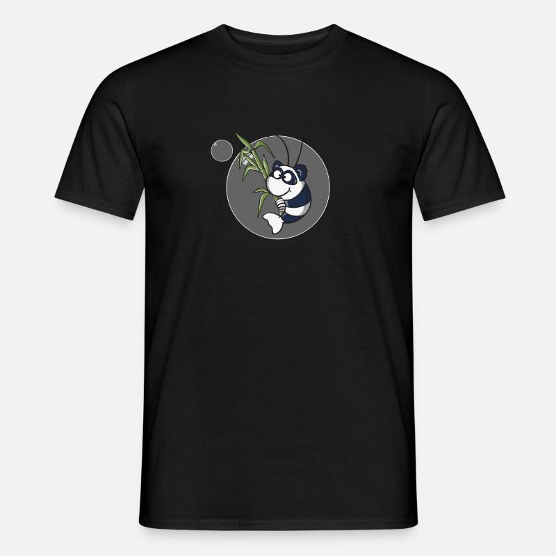 Panda Garnele - Männer T-Shirt - Schwarz