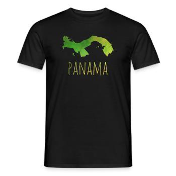 panama - Männer T-Shirt - Schwarz - Vorne - AI Model Male 178 light (178cm)