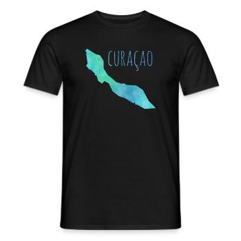 Curacao - Men's T-Shirt - black - Front - AI Model Male 178 light (178cm)
