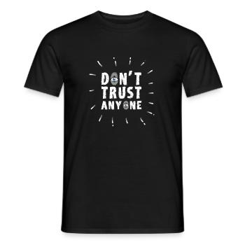 Illuminati trust Funny All Seeing Eye Food Humor - Männer T-Shirt - Schwarz - Vorne - AI Model Male 178 light (178cm)