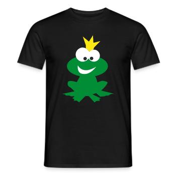 Lustiges Design vom Märchenprinzen - Männer T-Shirt - Schwarz - Vorne - AI Model Male 178 light (178cm)