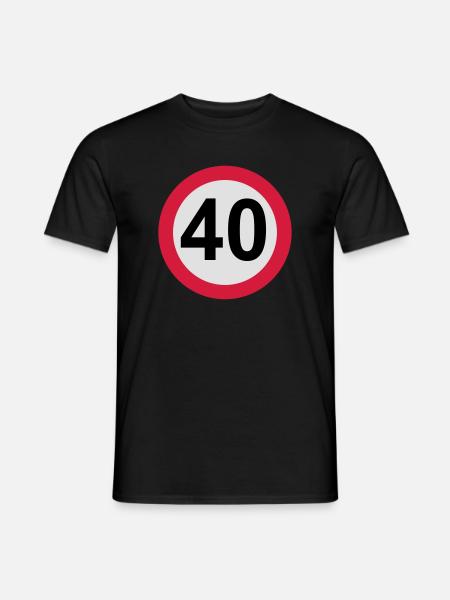 40 Geburtstag - Männer T-Shirt - Schwarz