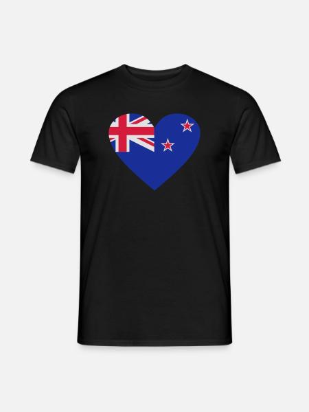 2541614 14657116 neuseeland - Männer T-Shirt - Schwarz