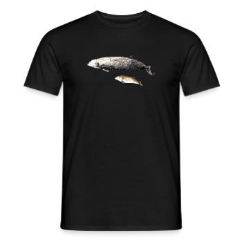 Cuvier's beaked whale - Ziphius cavirostris Beaked whale - Men's T-Shirt - black - Front - AI Model Male 178 light (178cm)