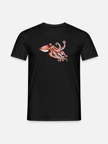 Octopus - Octopus vulgaris - Octopus Poulpe Pieuvre - Men's T-Shirt - black