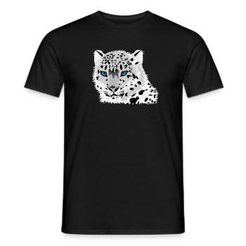 Chat de Léopard - T-shirt homme - noir - Devant - AI Model Male 178 light (178cm)