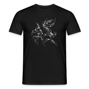 Martialarts - Kampfsport Kungfu - Männer T-Shirt - Schwarz - Vorne - AI Model Male 178 light (178cm)