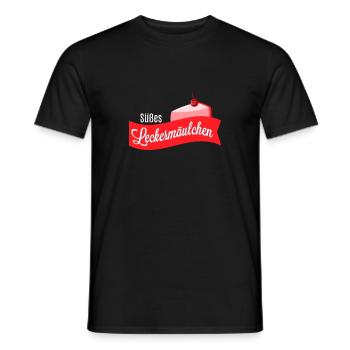 Süßes Leckermäulchen - Süßigkeitenshirt - Männer T-Shirt - Schwarz - Vorne - AI Model Male 178 light (178cm)