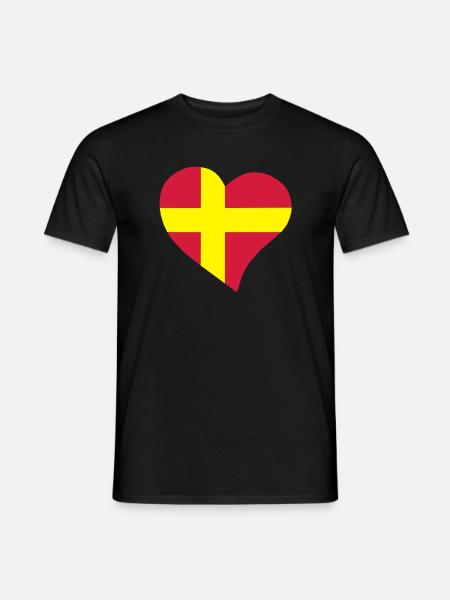 heart - Men's T-Shirt - black