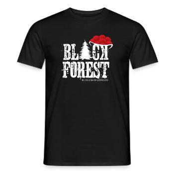 Black Forest Grunge Natur Bollehut - Männer T-Shirt - Schwarz - Vorne - AI Model Male 178 light (178cm)