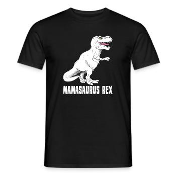 Mother Dinosaur - Mamasaurus Rex - Funny - Men's T-Shirt - black - Front - AI Model Male 178 light (178cm)