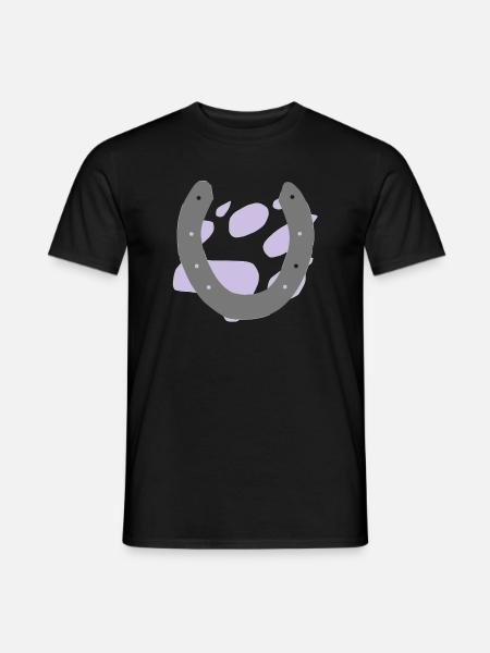 hundetatze1grau - Männer T-Shirt - Schwarz