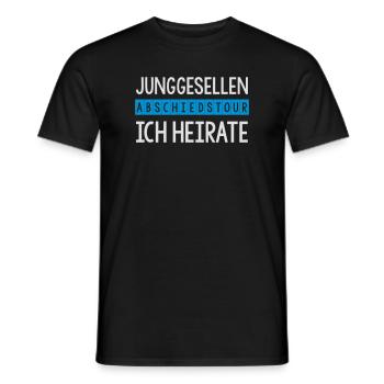 Junggesellen Abschiedstour Ich heirate - Männer T-Shirt - Schwarz - Vorne - AI Model Male 178 light (178cm)