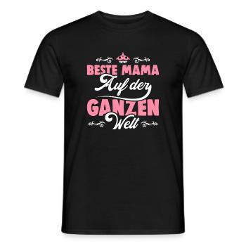 Beste Mama Mutter Muttertag Geschenk Idee - Männer T-Shirt - Schwarz - Vorne - AI Model Male 178 light (178cm)