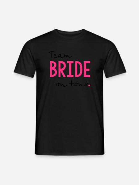 Team Bride on Tour Hen Party - Men's T-Shirt - black