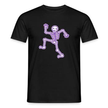 Motifs pour enfants dansant des os de chemise pour enfants squelette - T-shirt homme - noir - Devant - AI Model Male 178 light (178cm)