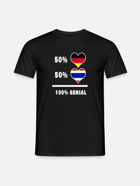 Germany and Thailand awesome / gift - Men's T-Shirt - black