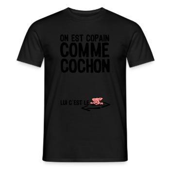 thick as thieves citation1 term - Men's T-Shirt - black - Front - AI Model Male 178 light (178cm)