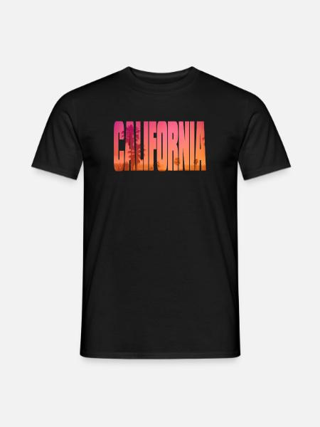 california - Men's T-Shirt - black