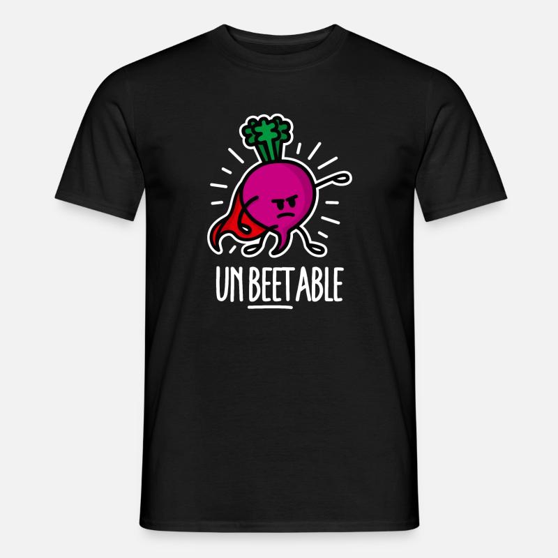 Beetroot betterave / imbattable sur dark - T-shirt homme - noir