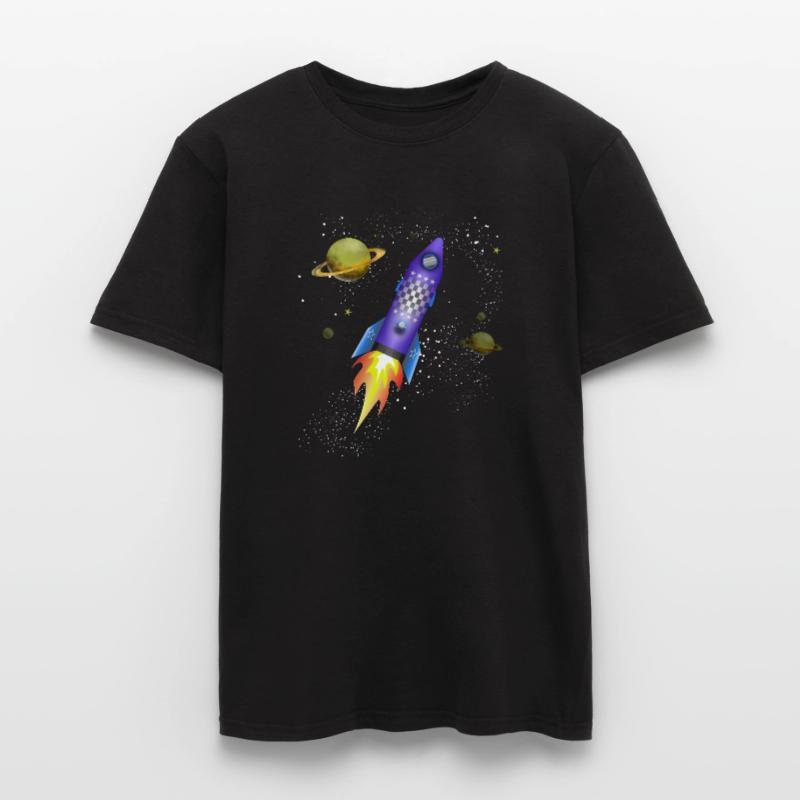 Fusée dans l'espace T-shirt homme